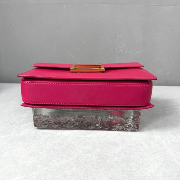 🚩steal Authentic Yves Saint Laurent Fuchsia Crossbody Bag - Picture 4 of 7